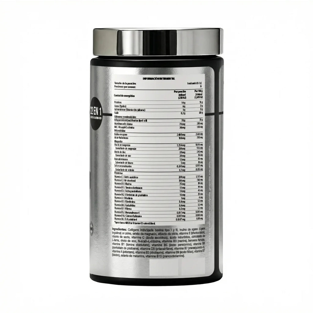 Collagen Complex | Fórmula Multi-Ingredientes 22 en 1: Colágeno Tipo I y III, Ácido Hialurónico, Vitaminas y Minerales | 765g